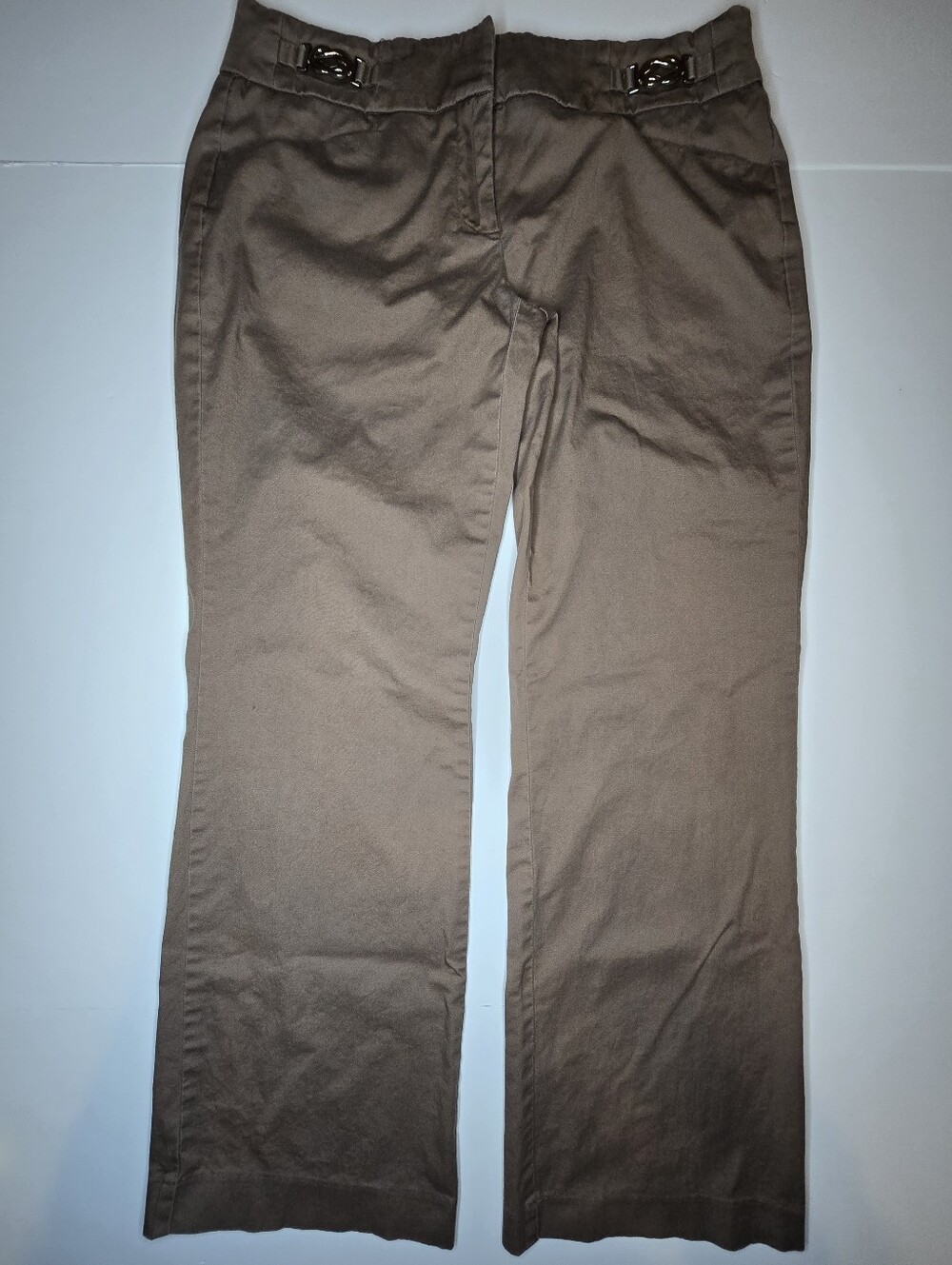 New York & Co 7th Avenue Suiting Collect Petite 2 Brown Straight Leg Dress Pants